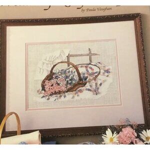 Cross Stitch Leisure Arts Wedding Ring Bouquet Count Chart Pattern Paula Vaughn